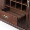 Draper - Mid Century Sideboard Buffet And Wine Rack - Medium Auburn Brown - Image 2
