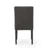 Contemporary Fabric Dining Chair With Upholstered Seating And Tapered Legs - Charcoal - Image 9