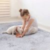 Maval - 2' X 3' Washable Area Rug - Gray / Gold - Image 4