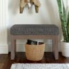 Milltown - Footstool Small Ottoman Bench - Ebony - Image 5