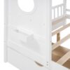 Full Size House Bed With 2 Drawers, Kids Bed With Storage Shelf - White - Image 13