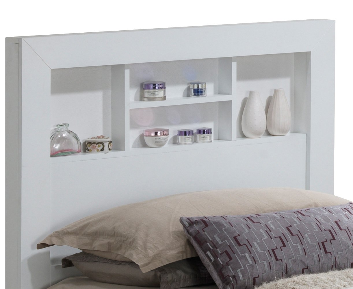 Twin Elegant Transitional Bed For Comfort - White - Image 3