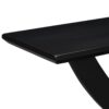 Console Table With Cross Leg Base And Reinforced Support Plate - Black - Image 9