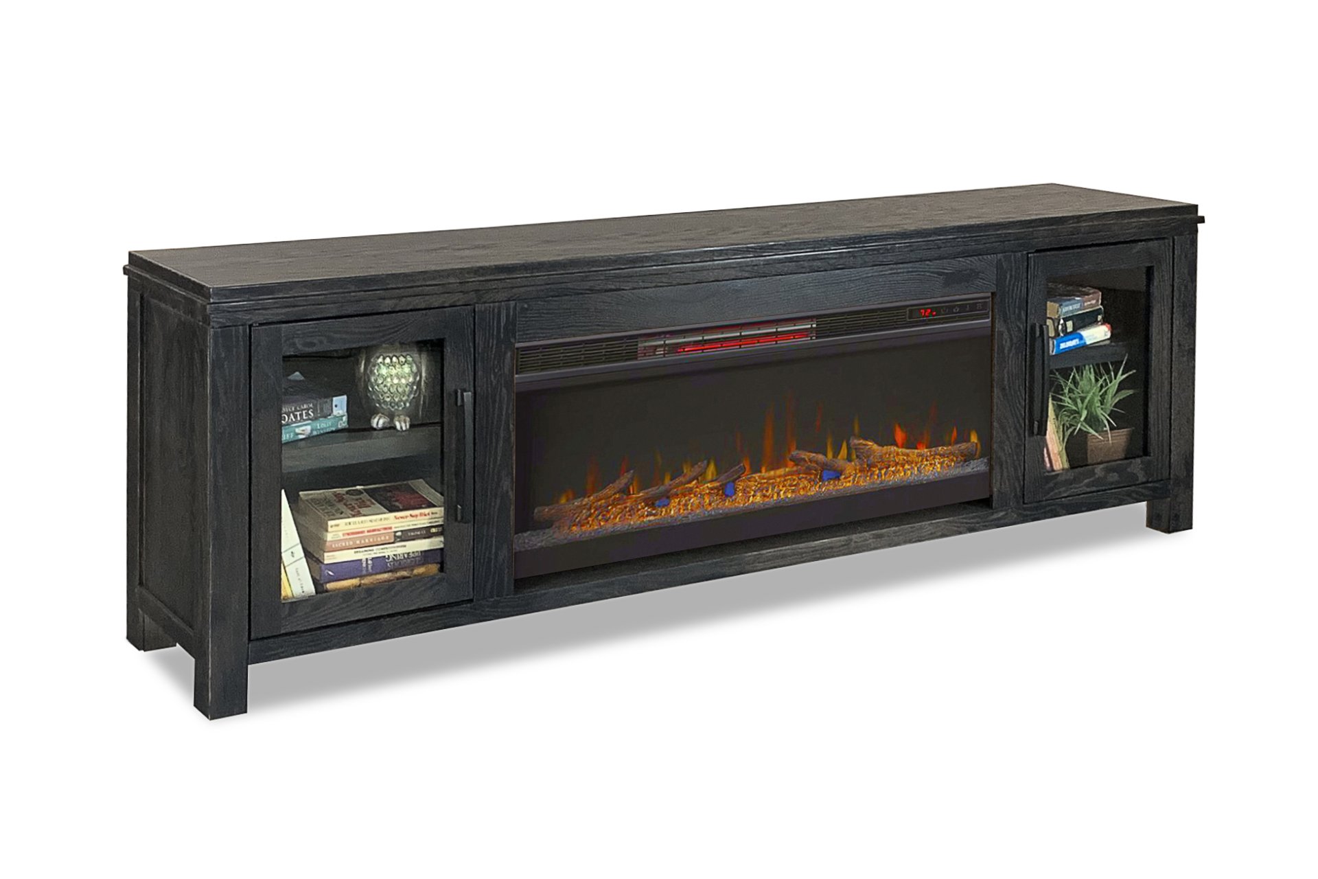 Tybee - Electric Fireplace TV Console For TVs Up To 95" - Clove - Image 12