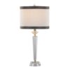 Diamond - Torch Crystal Contemporary Table Lamp (Set of 2) - Clear / Off White / Dark Gray / Polished Nickel - Image 3