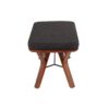 Folia - Mid-Century Modern Bench - Walnut / Charcoal - Image 2