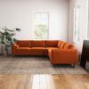 Amber - Corner Sectional Sofa - Orange - Image 12