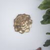 Succulent Wall Plaque Resin - Gold - Image 6