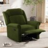 360 Degrees Swivel Recliner Manual Rocking With Adjustable Backrest For Living Room - Green - Image 21