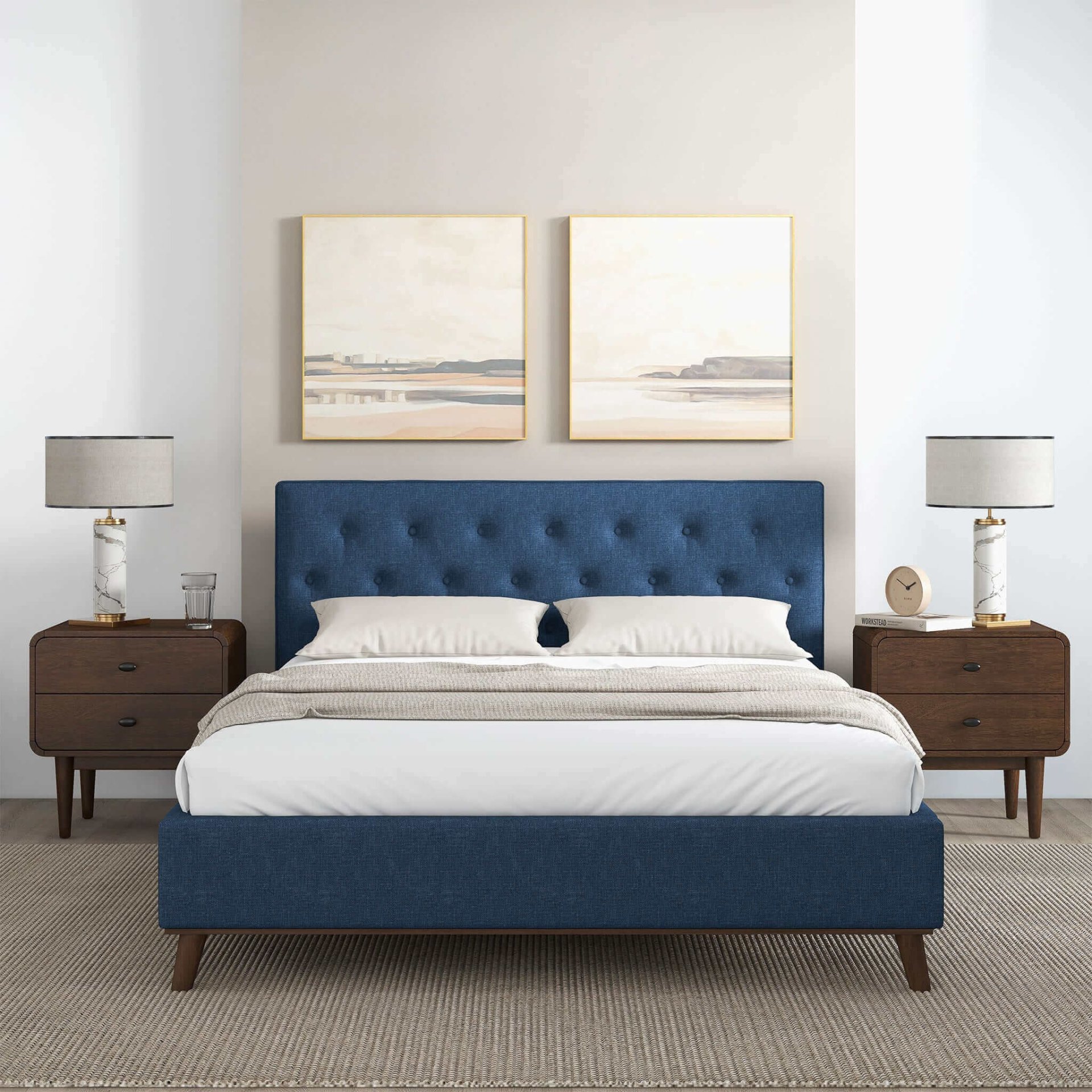 Graceville - King Size Platform Bed - Blue - Image 3