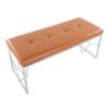 Constellation - Contemporary Bench - Silver / Camel - Image 5
