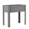 Raised Garden Bed With Legs, Elevated Planter Box For Outdoor Plants Flowers Fruits Vegetable Herb Growingg - Gray - Image 4