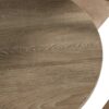 Modern Farmhouse Round Dining Table Solid Wood Rubberwood Antique Finishing Rustic Look Distressed Look Wire Brushed For 4 Seaters - Grayish Brown - Image 12