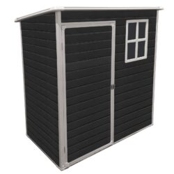 Outdoor Storage Shed Kit Perfect To Store Patio Furniture - Black