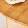 Chinese Countryside Retro Solid Wood Round Table, Simple Modern Imitation Rattan Table - Wood - Image 9