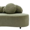 Modern Living Room Sofa Lamb Velvet Upholstered Couch, Furniture For Home Or Office - Green - Image 19