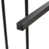 Modern King Size Metal Platform Bed Frame With Wooden Headboard USB Charging LED Lights And Storage - Brown / Black - Image 9