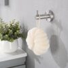 Bathroom Set 4 Pack With Towel Bar Racks, Toilet Paper Holder, Ring, Hook, Stainless Steel - Brushed Nickel - Image 8