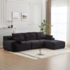 Compressed Sofa, Large Sectional Couches For Living Room - Black - Image 2