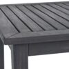 Outdoor Minimalist Acacia Wood Rectangle Bar Table - Dark Gray - Image 10