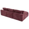 Cloud Sectional Sofa Upholstered Sofa Couch With Double-Layer Cushion And Side Pockets - Red - Image 25