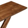 Console Table With Cross Leg Base And Reinforced Support Plate - Brown - Image 10