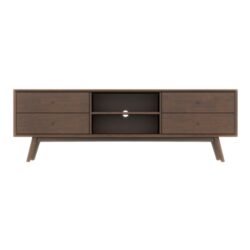 Caroline - Mid-Century Modern Style TV Stand Up To 72" - Brown / Dark Brown