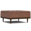 Mariah - Lift Top Table Storage Ottoman - Brown - Image 2