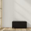 Sienna - Storage Ottoman Bench - Distressed Black - Image 5
