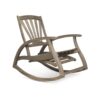 Outdoor Reclining Rocking Chair - Gray - Image 4