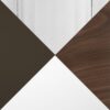 Mason - 3 Piece Swivel Mid-Century Modern Counter Height Dining Set With Adjustable Table - Chrome / Brown / White - Image 6