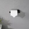 Bathroom Hardware Set Stainless Steel With Towel Bar, Paper Holder, And Hooks - Matte Black - Image 8
