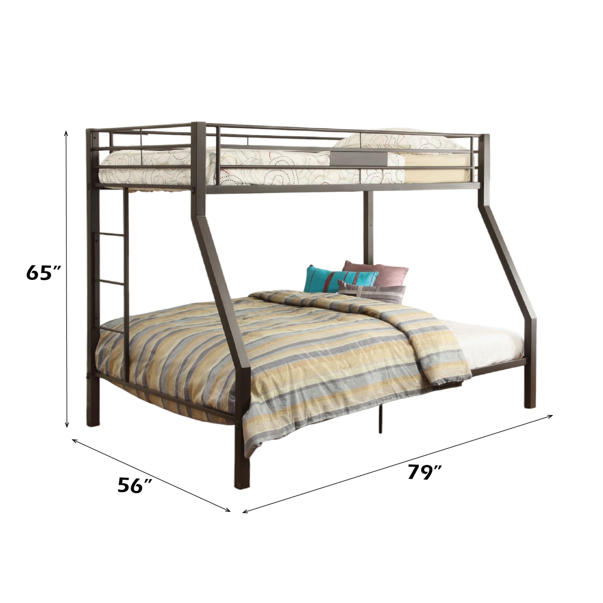 Limbra - Twin Full Bunk Bed - Sandy Brown - Image 2