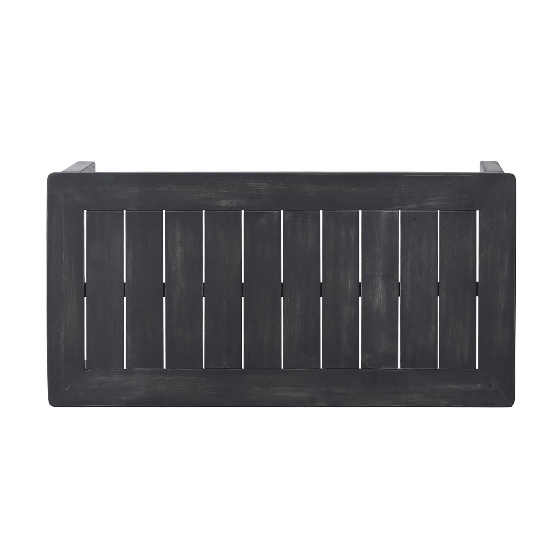 Acacia Wood Outdoor Loveseat And Coffee Table Set With Cushions - Dark Gray - Image 15