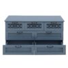 7 Drawer Cabinet, American Furniture, Suitable For Bedroom, Living Room, Study - Blue - Image 18