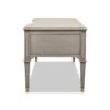 Dauphin - Gold Accent 5 Drawer Executive Desk - Gray Cashmere - Image 5
