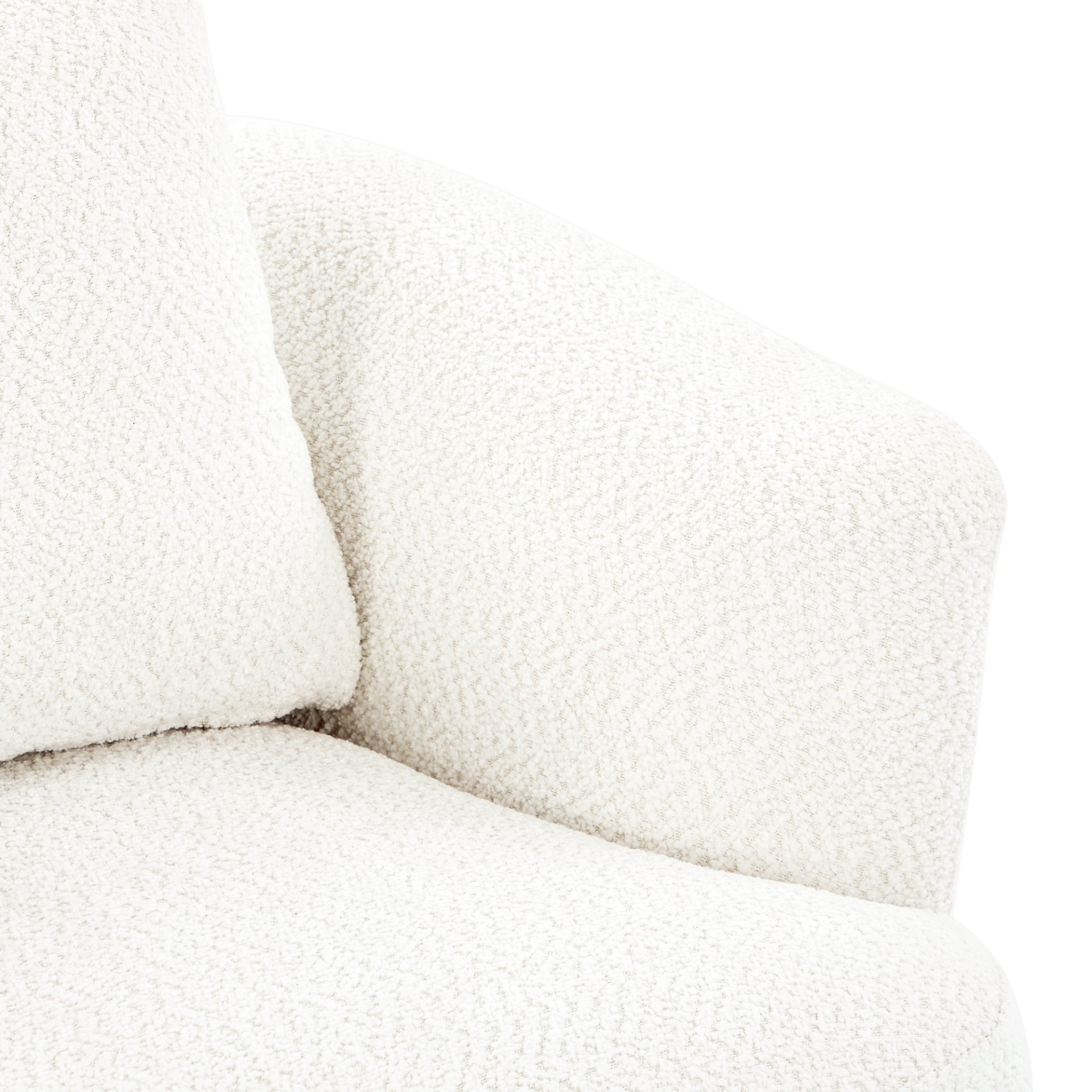 360° Swivel Barrel Sofa Chair With Throw Pillow, Chenille Upholstered Accent Chair - Beige - Image 21