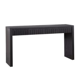 Modern Console Table With 4 Drawers, Entryway Table With Storage - Black