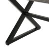 Rolando - Outdoor Aluminum Dining Table With Steel Frame - Gray / Black - Image 11