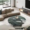 Diamond - Marble Coffee Table, Living Room Centerpiece, Genuine Stone - Green - Image 5