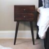 Mini 2 Drawer Nightstand - Walnut - Image 10