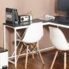 Olympus - Wood And Metal Corner Desk And Water And Heat Resistant Eco Friendly - Dark Gray - Image 4