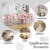 Contemporary Designed Velvet Upholstered Accent / Dining Chair With Armrests - Pink - Image 8