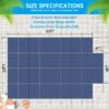 High Strength Pool Safety Cover For 20 X 40Ft Rectangular Inground Winter Swimming Pools With 4 X 8Ft Center End Step - Blue - Image 5