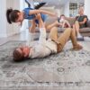 Payas - 2' X 8' Medallion Runner Rug - Cream / Beige - Image 3
