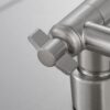 Luxury Rain Shower Head With Adjustable Arm, 10" Square, Stainless Steel - Brushed Nickel - Image 6