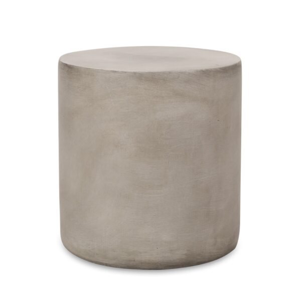 Outdoor Concrete Side Table - Light Gray