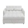 Loveseat Sofa Pull Out Sofa Bed Tufted Sleeper Sofa With An Adjustable Backrest, 3 USB Ports And 2 Lumbar Pillows For Living Room - Beige - Image 16