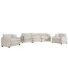 Luxurious And Sophisticated 3 Piece Sofa Set With Soft Cushions - Beige - Image 17