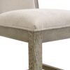 Bar Stools (Set of 2), Rubber Wood Frame, Retro Bar Chairs Suitable For Kitchen Island - Beige / Gray - Image 12